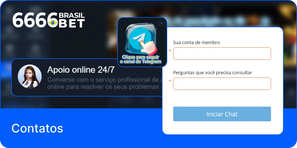 Atendimento ao Cliente no 6666Bet Casino no Brasil