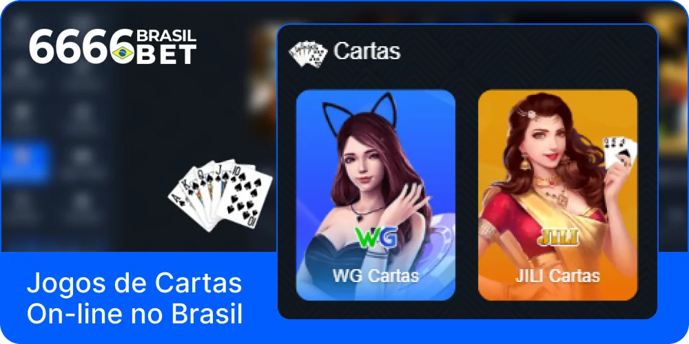 Jogos de cartas no casino 6666bet Brasil