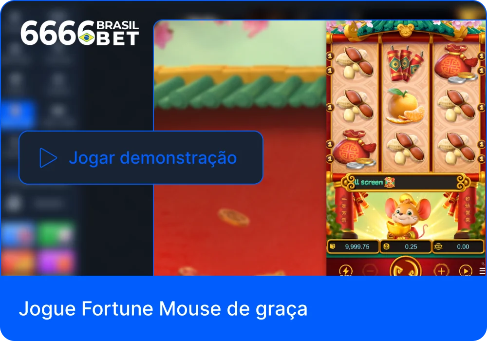 Modo de demonstração do Fortune mouse na 6666bet