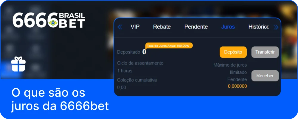 Juros 6666bet Brasil