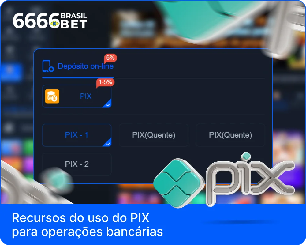 Características do PIX para pagamentos 6666bet