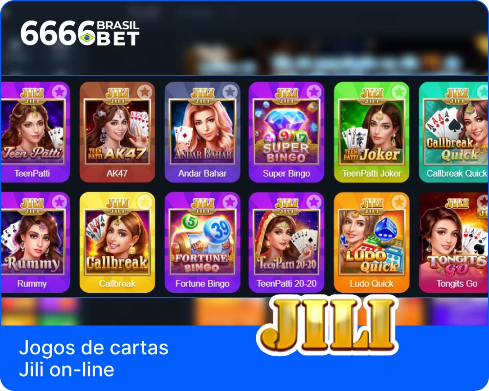 Fornecedor de jogos de cartas JILI no 6666bet casino