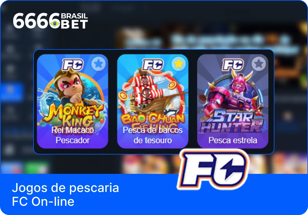 Fornecedor de jogos de pesca FC no casino 6666bet Brasil